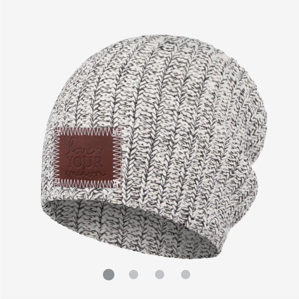 Love Your Melon BLACK SPECKLED BEANIE